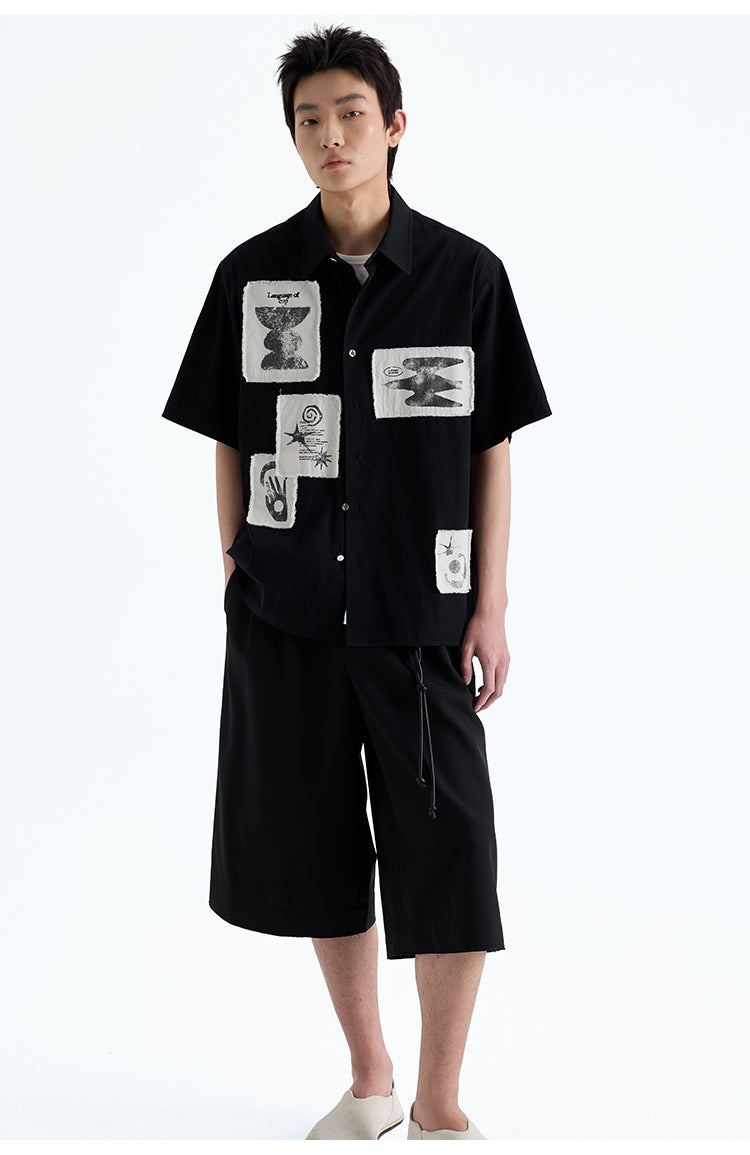 Hand Brush Patch Shirt