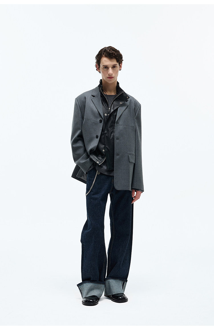 High-Twist Narrow-Width Jeans