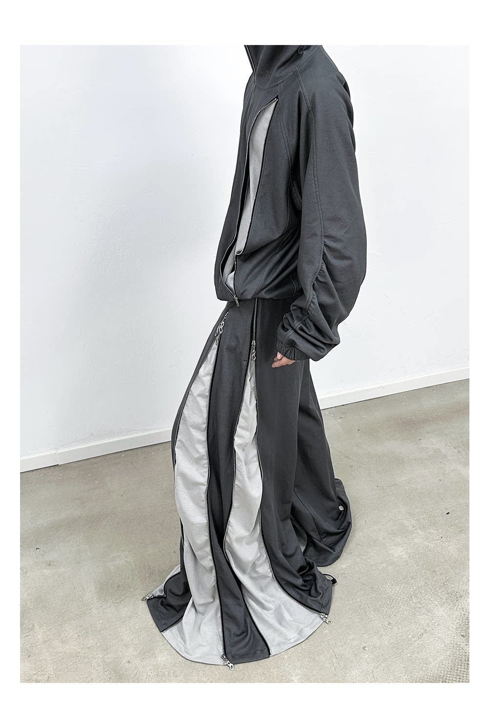 Multi-Zip Sweatpants