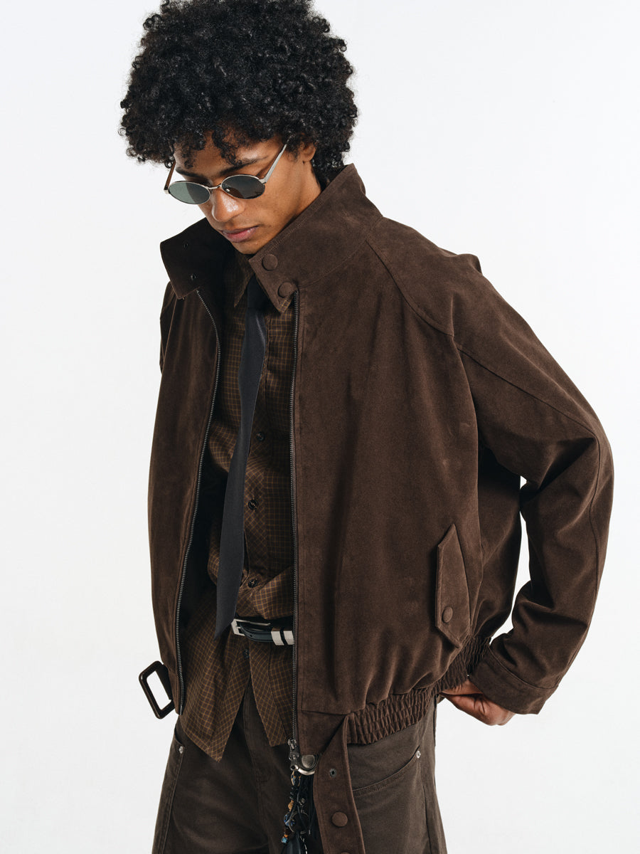 Suede Harrington Jacket