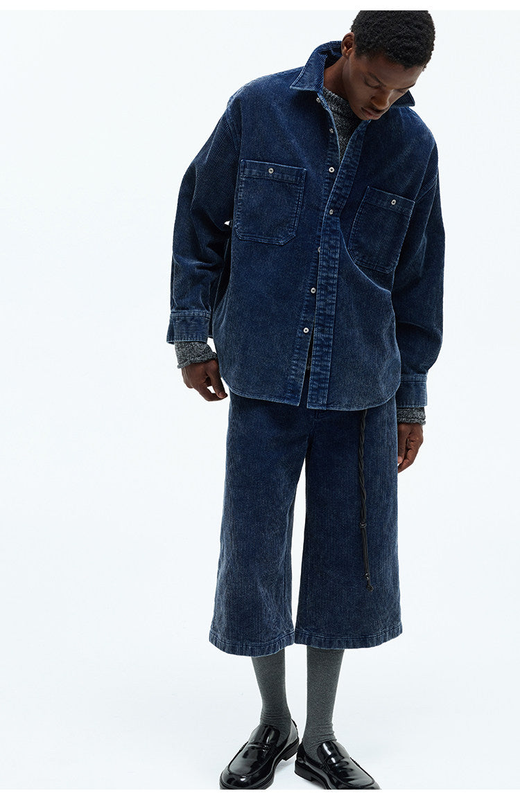 Large Pocket Square Neck Shirt