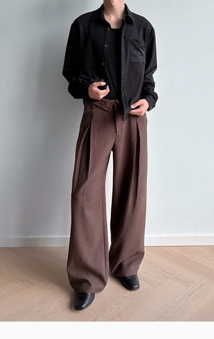 Embroidered Pocket Casual Shirt