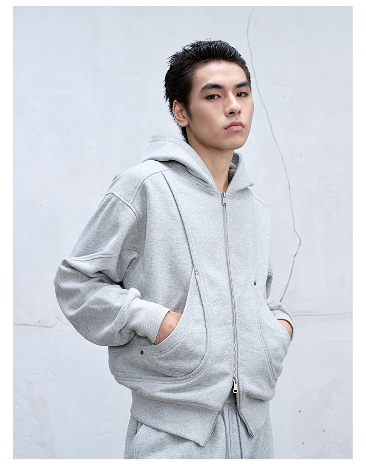 Deconstructed Hooded Sweatshirt