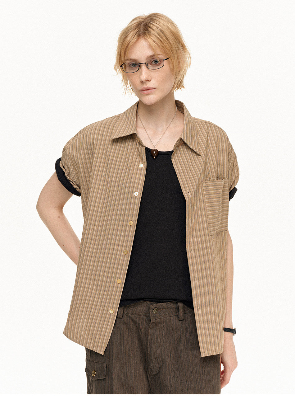 Unisex Vintage Striped Shirt