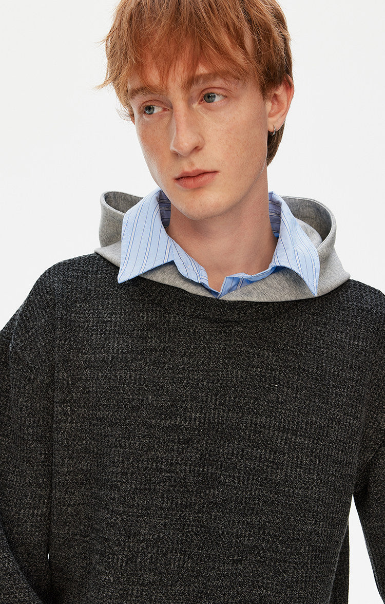 후드 와플 셔츠 3종 세트