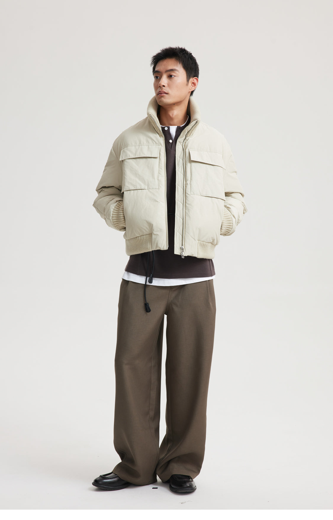 Large Pocket Down Jacket