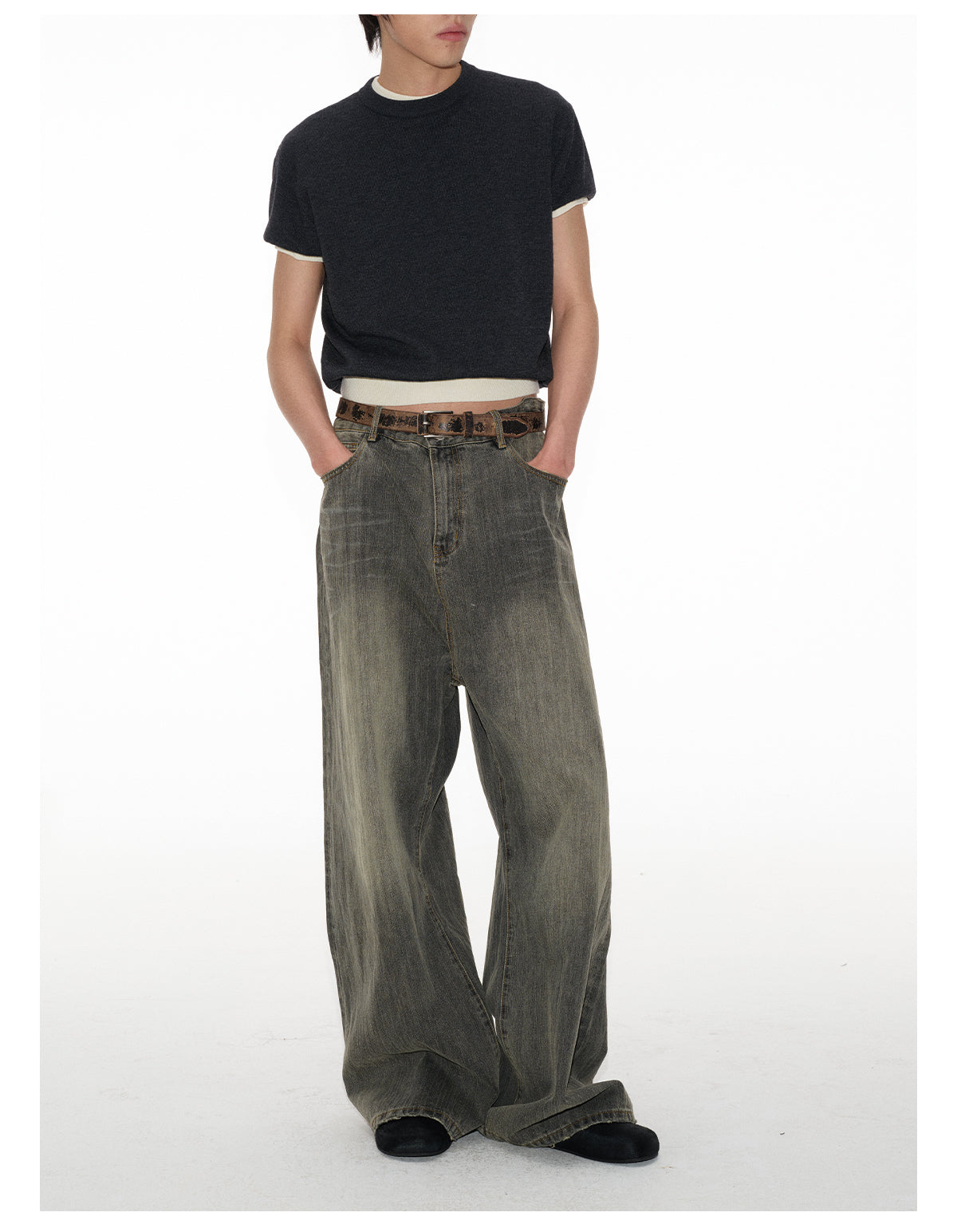 Bamboo Wide Leg Jeans