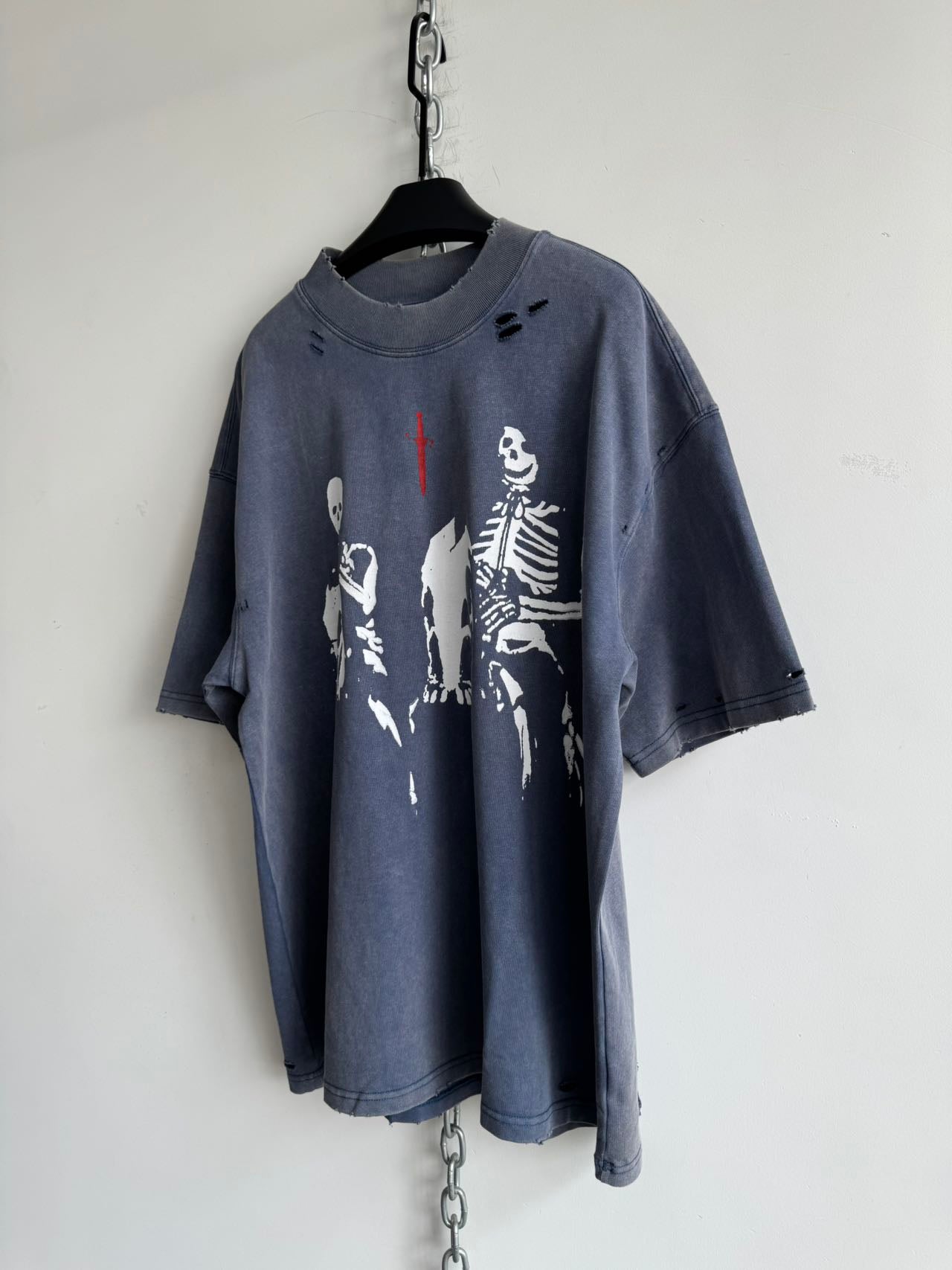 Heavy Damage Washed Wide Edge T-Shirt