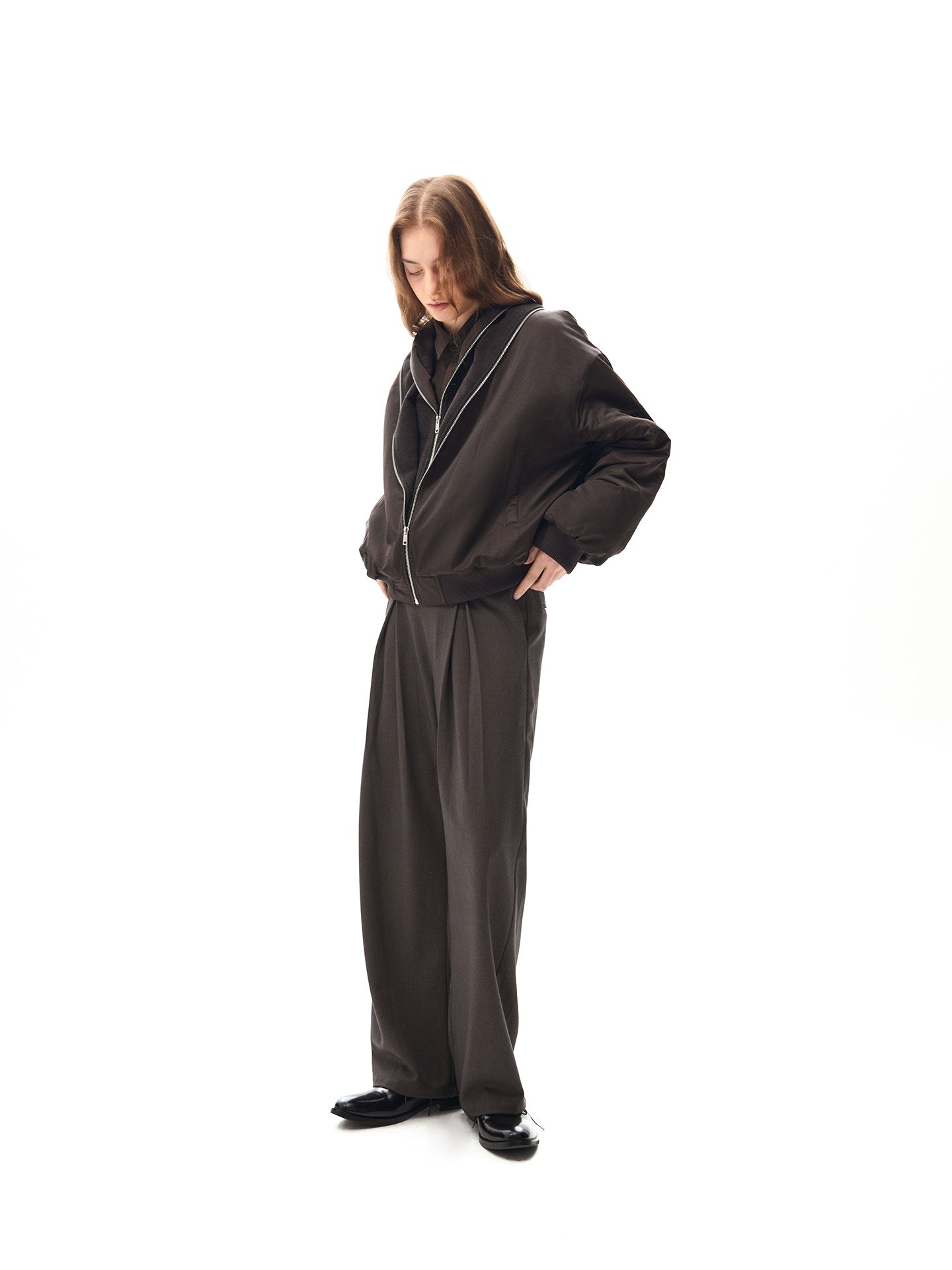 Double Zipper Cotton Pad Jacket