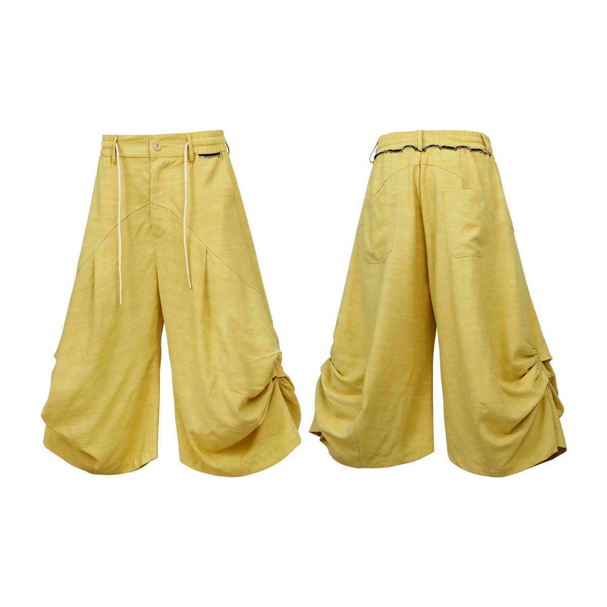 Deconstructed Cropped Pants