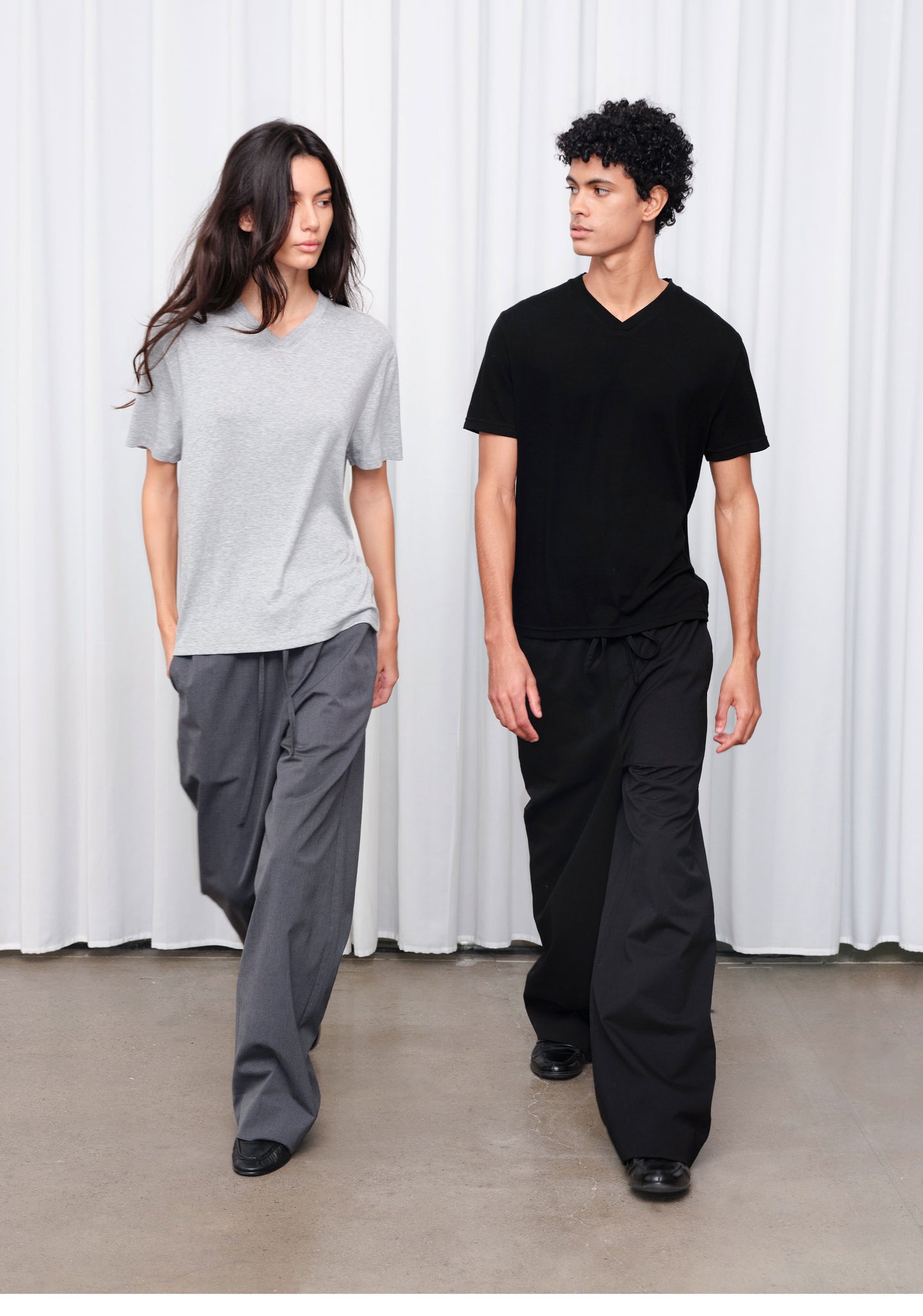 Elegant V-Neck Slim-Fit T-Shirt