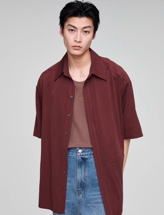 Drop shoulder shirt