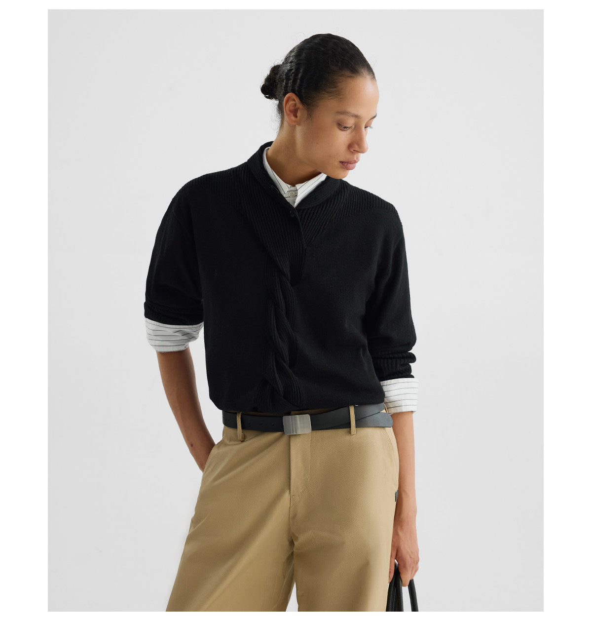 Basic V-neck Knit Sweater
