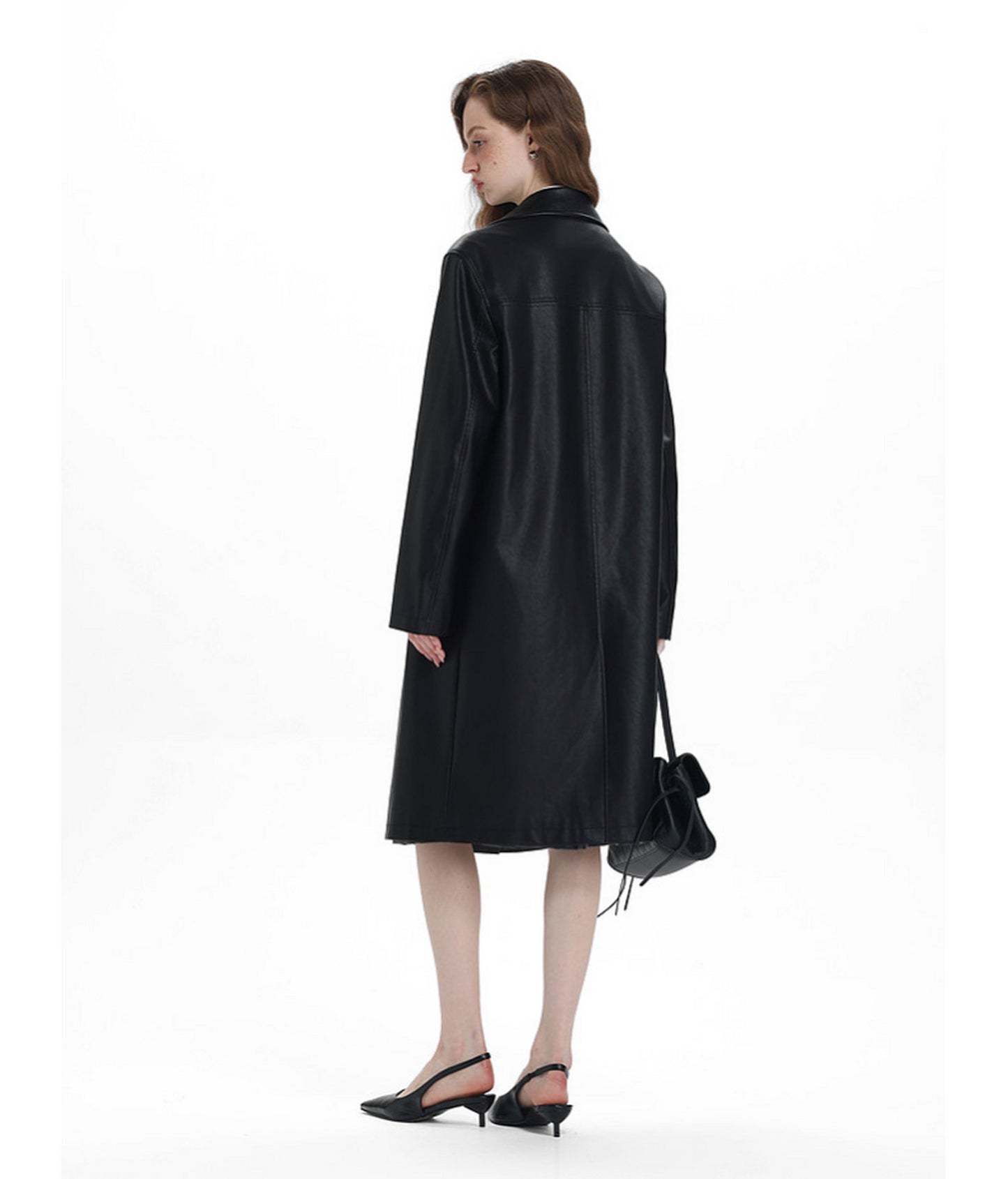 Faux Leather Coat