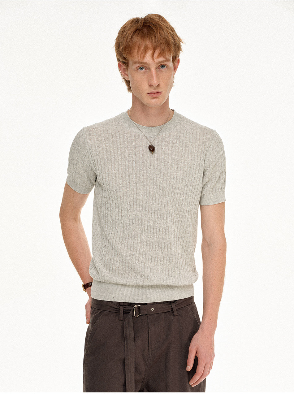 Niche Design Knit Shirt