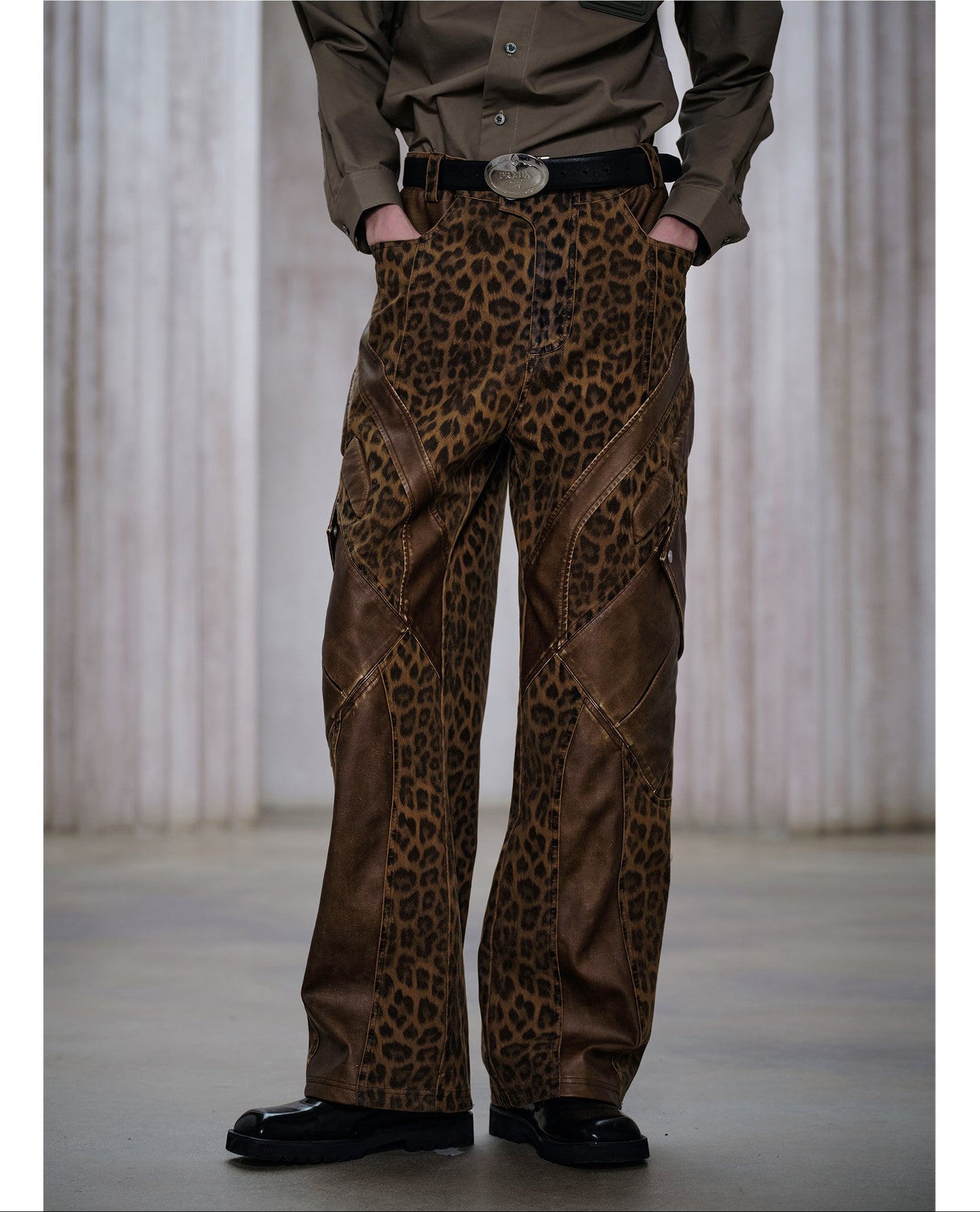 Leopard Print Casual Pants