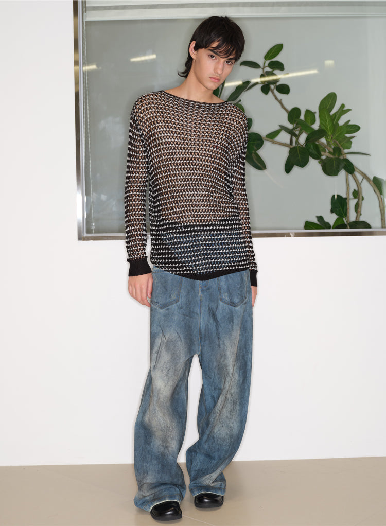 Loose Hollow Sweater