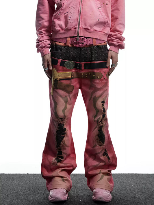 Original Double Waistband Flared Jeans