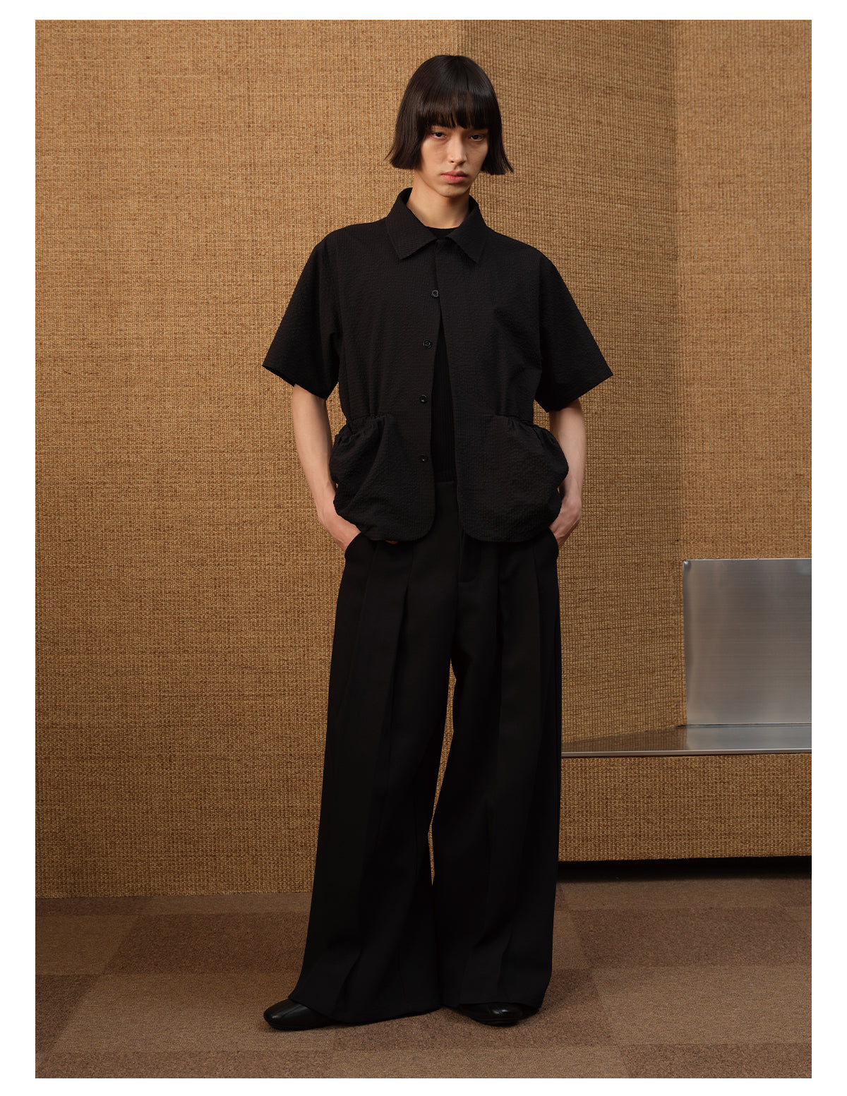 Waistless Wide Leg Pants