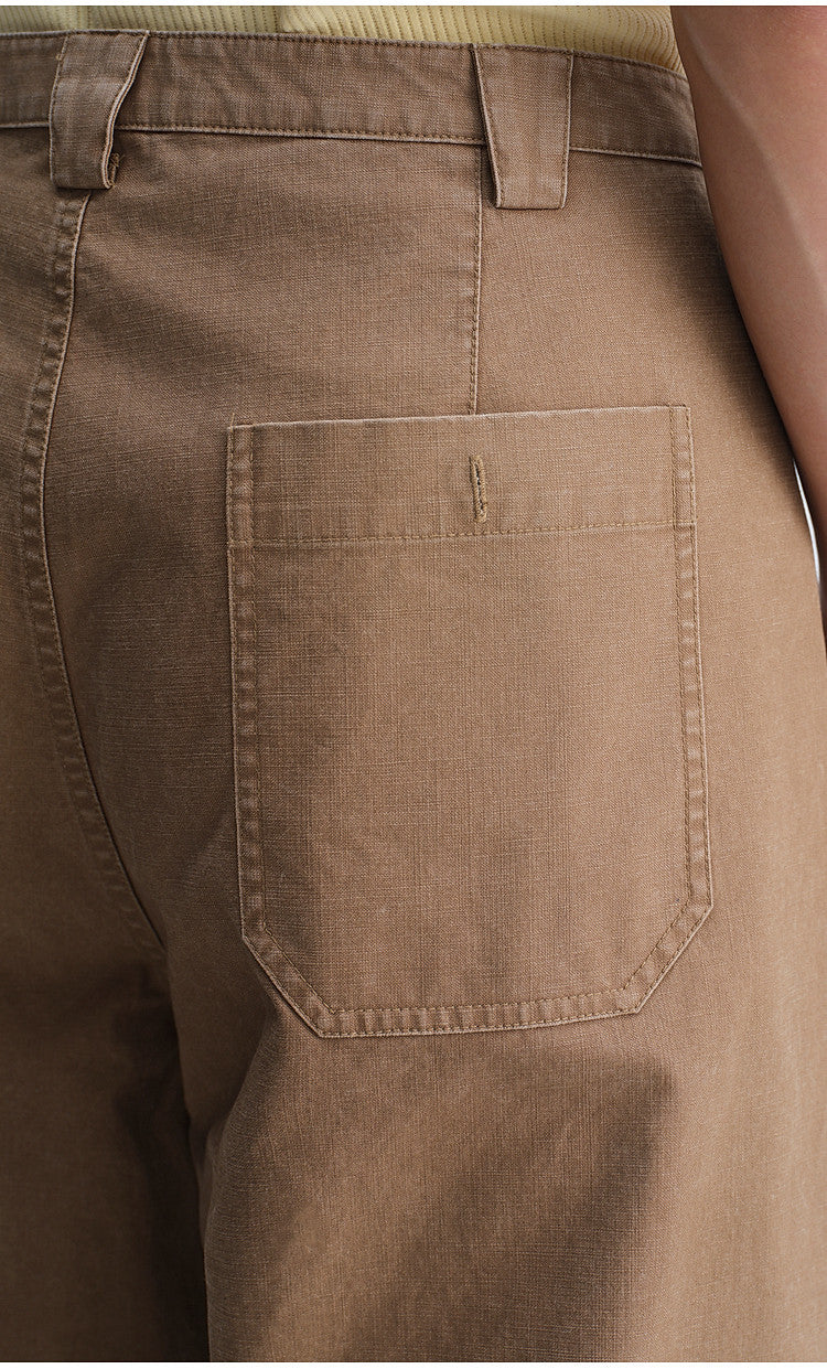 Relaxed-Fit French Workwear Casual Pants