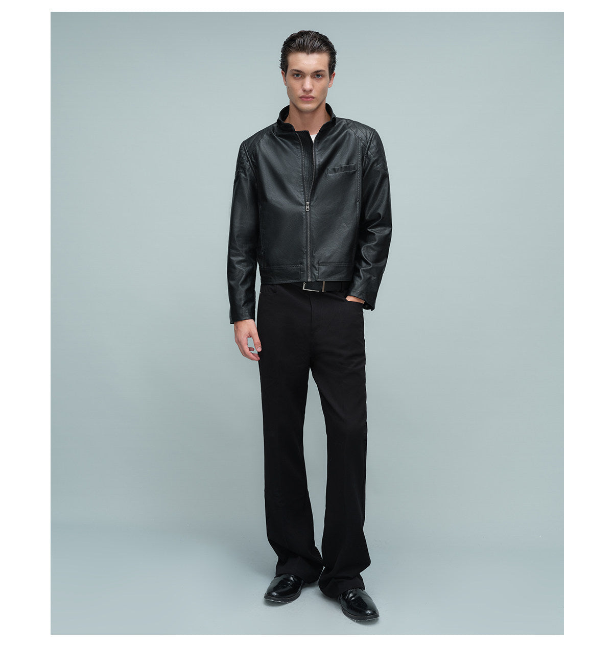 Rider Jacket with Turn-Down Collar