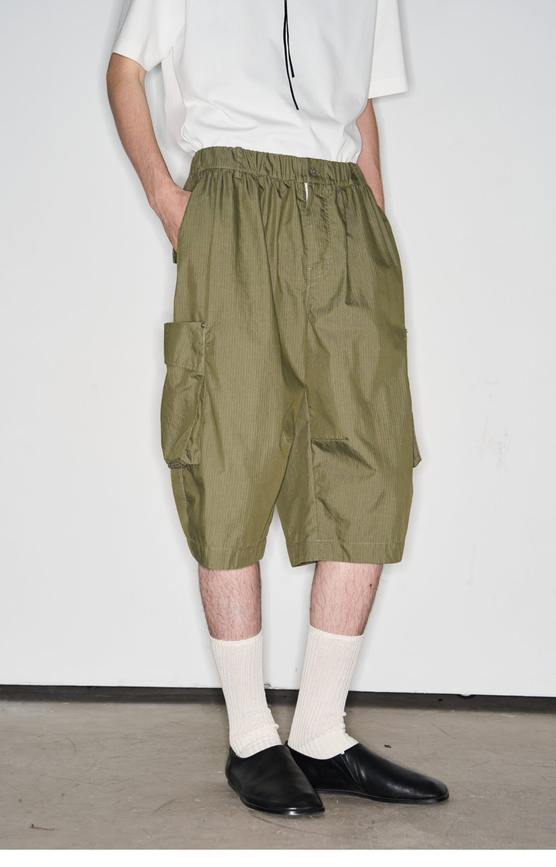Herringbone Pattern Workwear Shorts