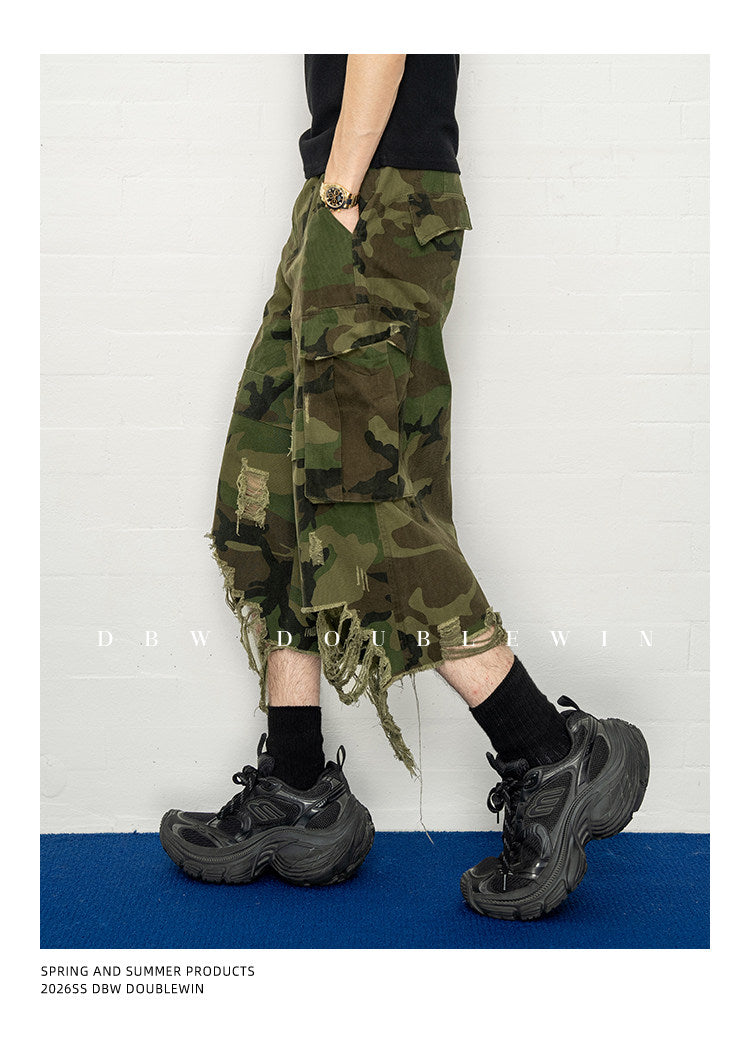 카무플라주 빅 립 반바지
