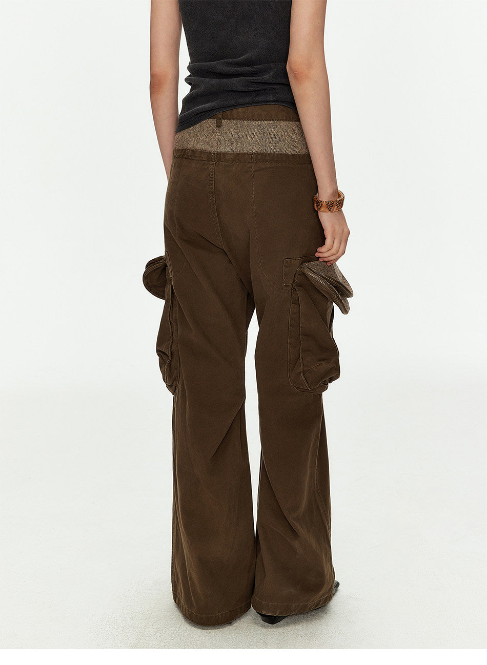 Casual Pants with Double Zippers