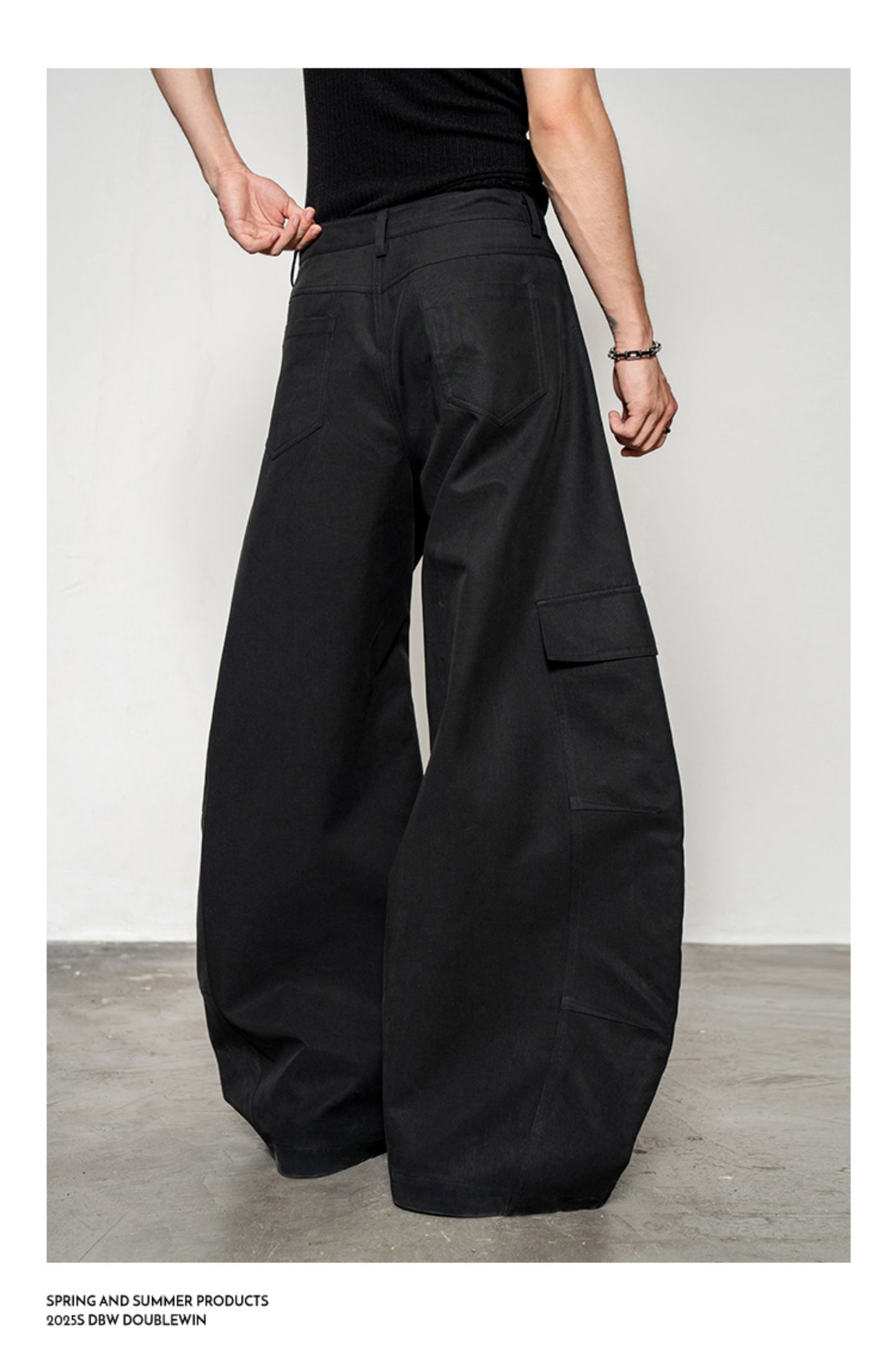 Large Pocket Wide Leg Pants