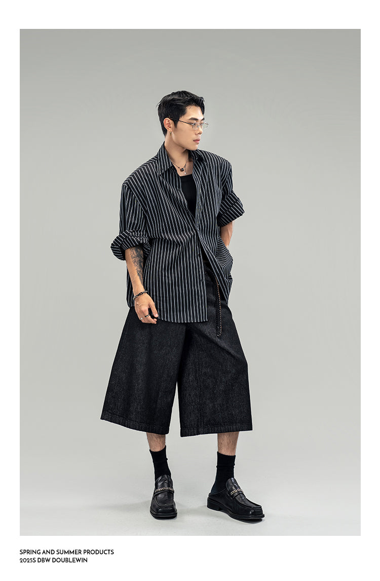 Breathable striped shirt