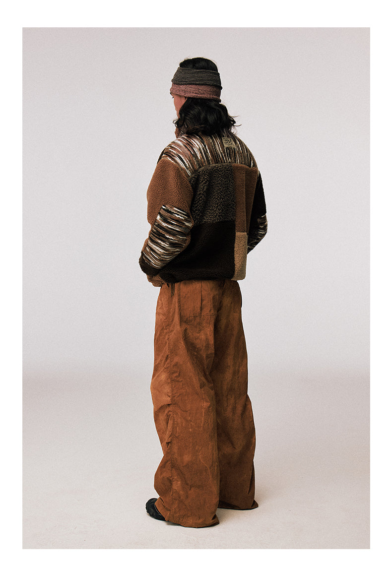 Lambswool Stand Collar Jacket