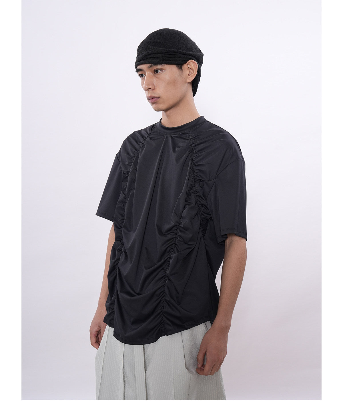 Pleated Workout T-Shirt