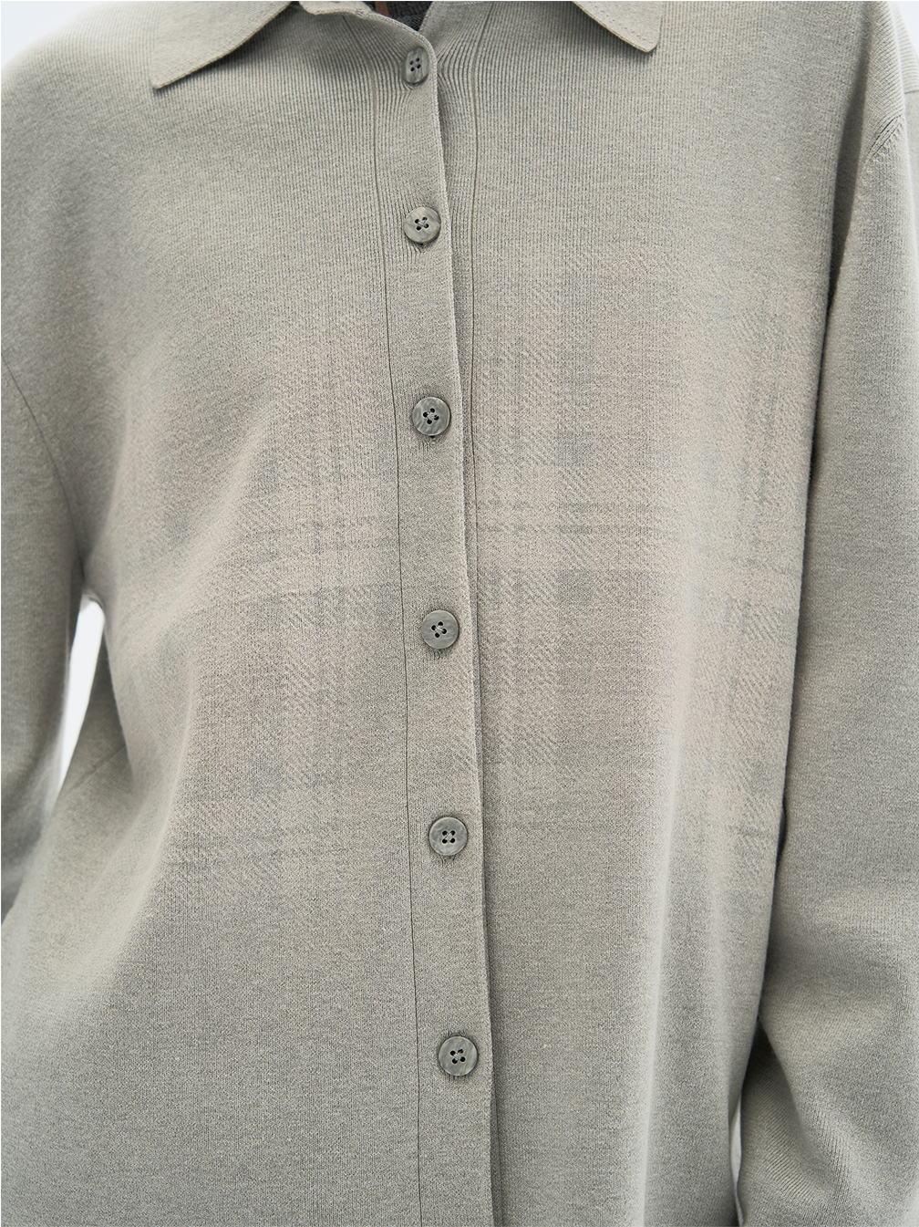 Mid-Length Drape Knit Cardigan