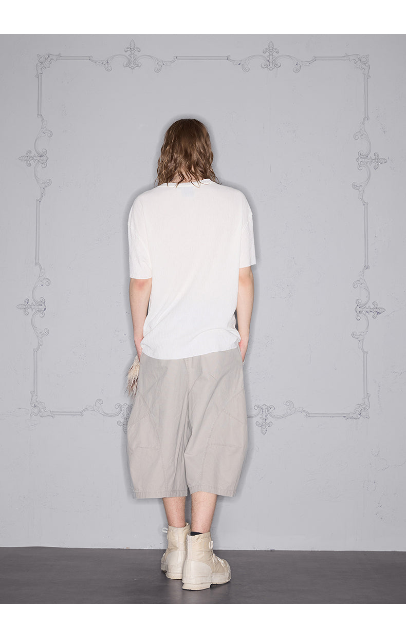 Deconstructed letter print T-shirt