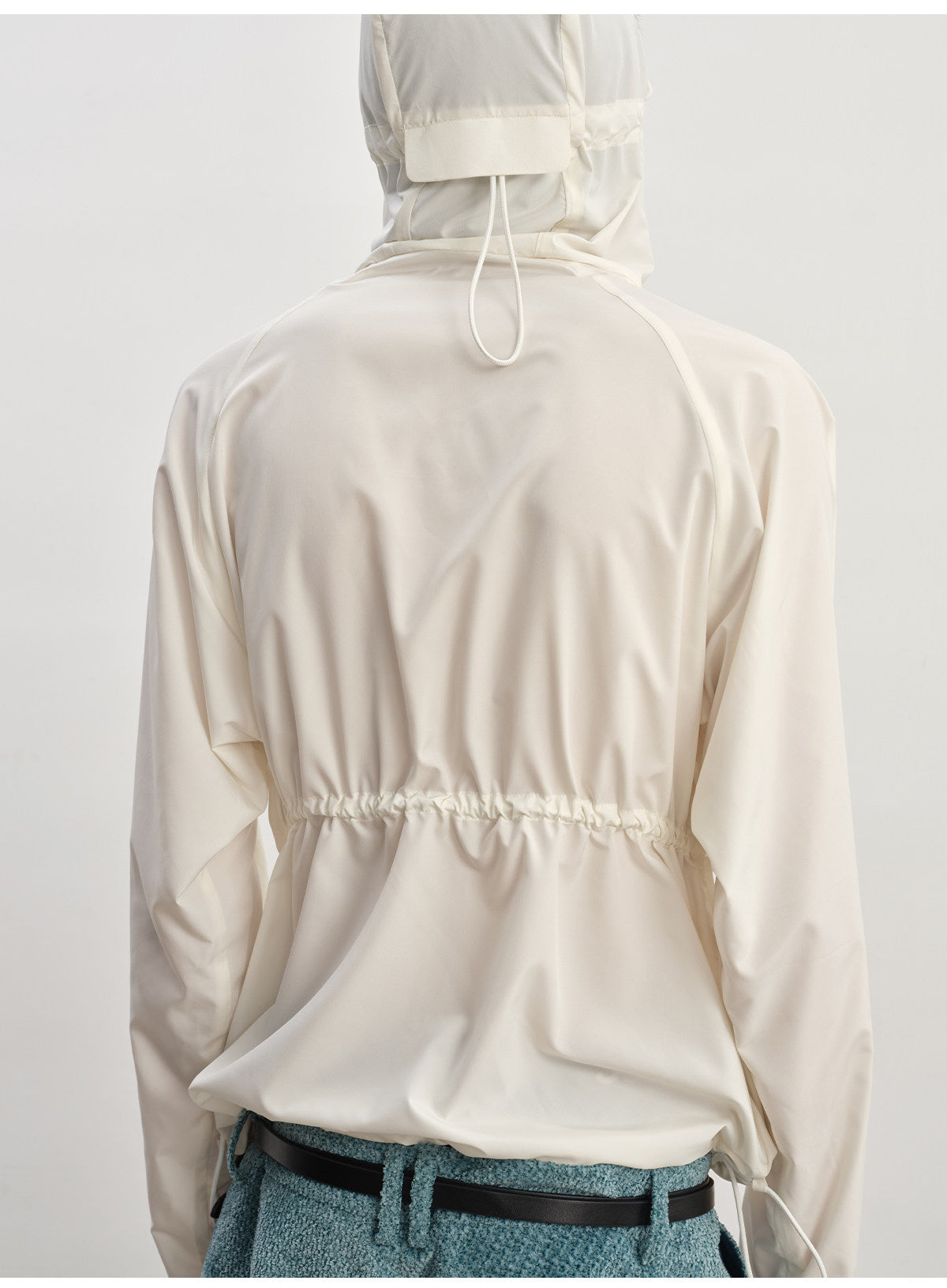 Drawstring Hooded Sun Protection Jacket