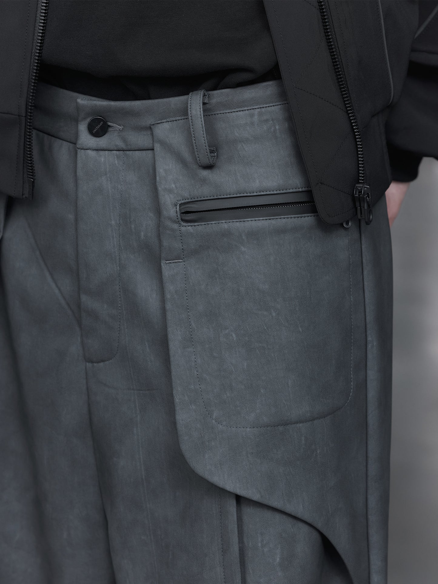 Waterproof Zipper Pocket Casual Pants 