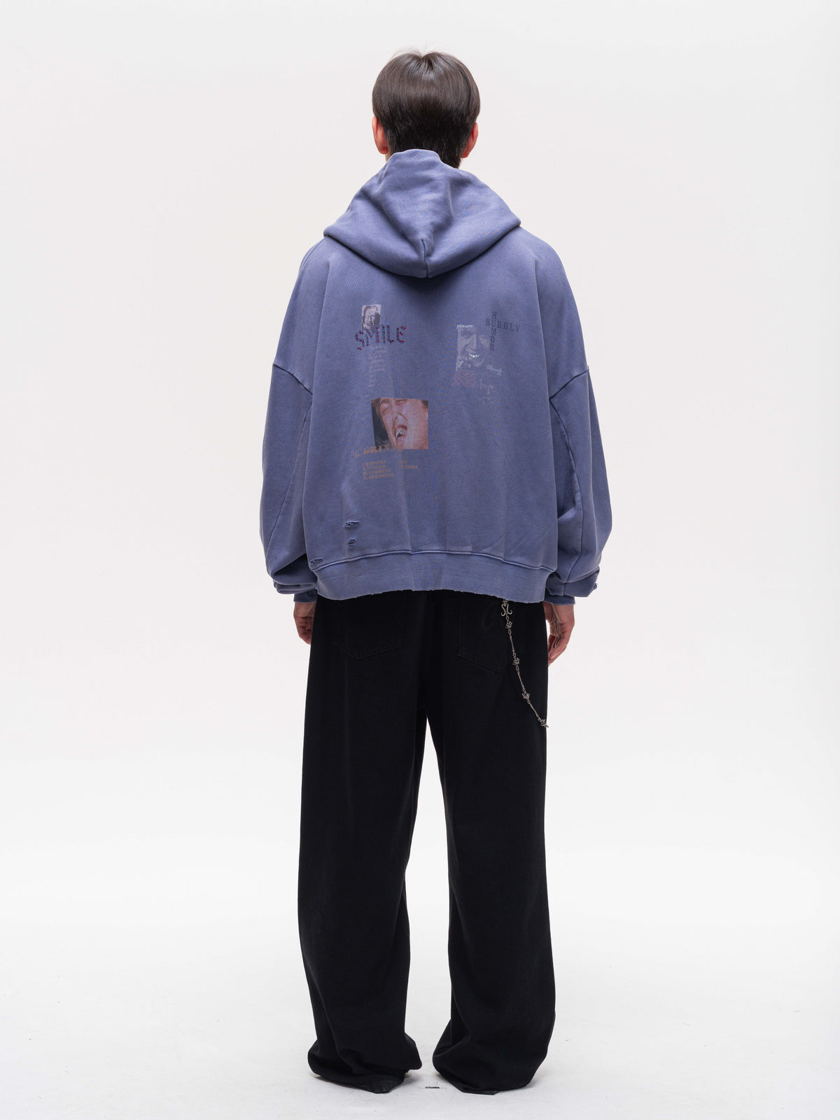 Vintage-Style Zipper Sweatshirt with a Washed Finish