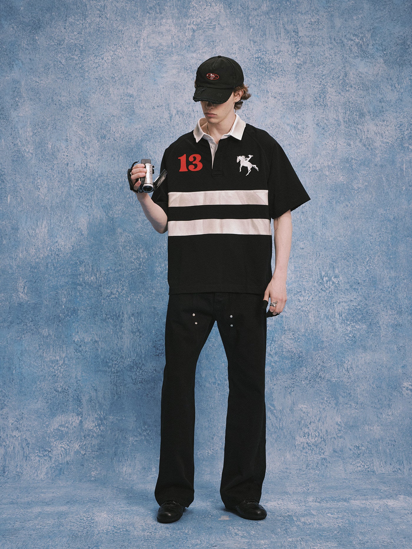 Embroidered Curved-Brim Cap