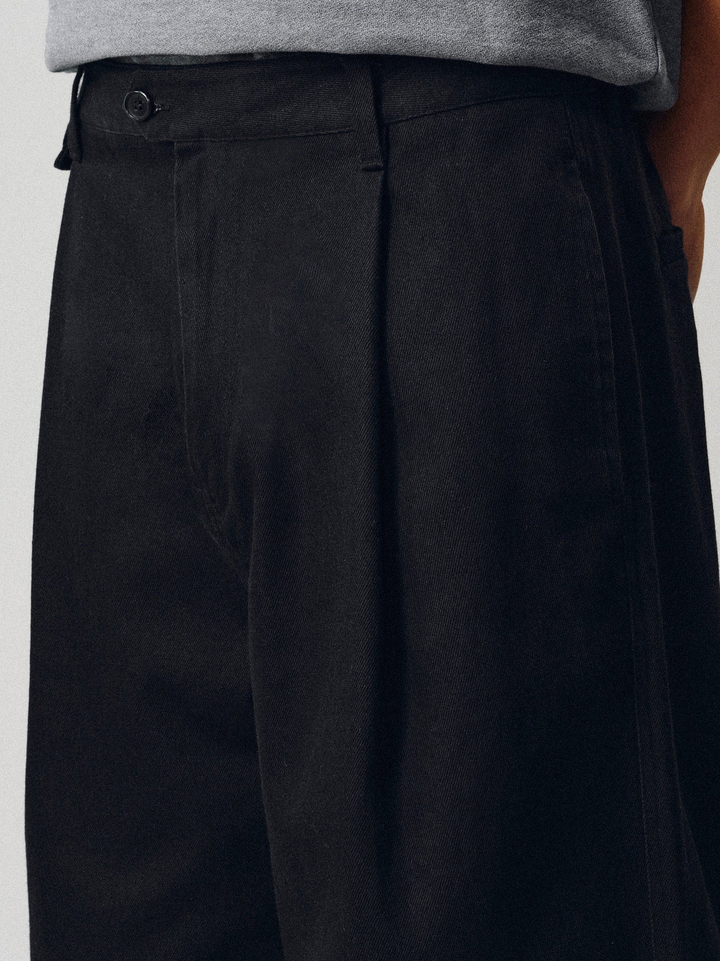 Linen-Blend Simple Casual Pants