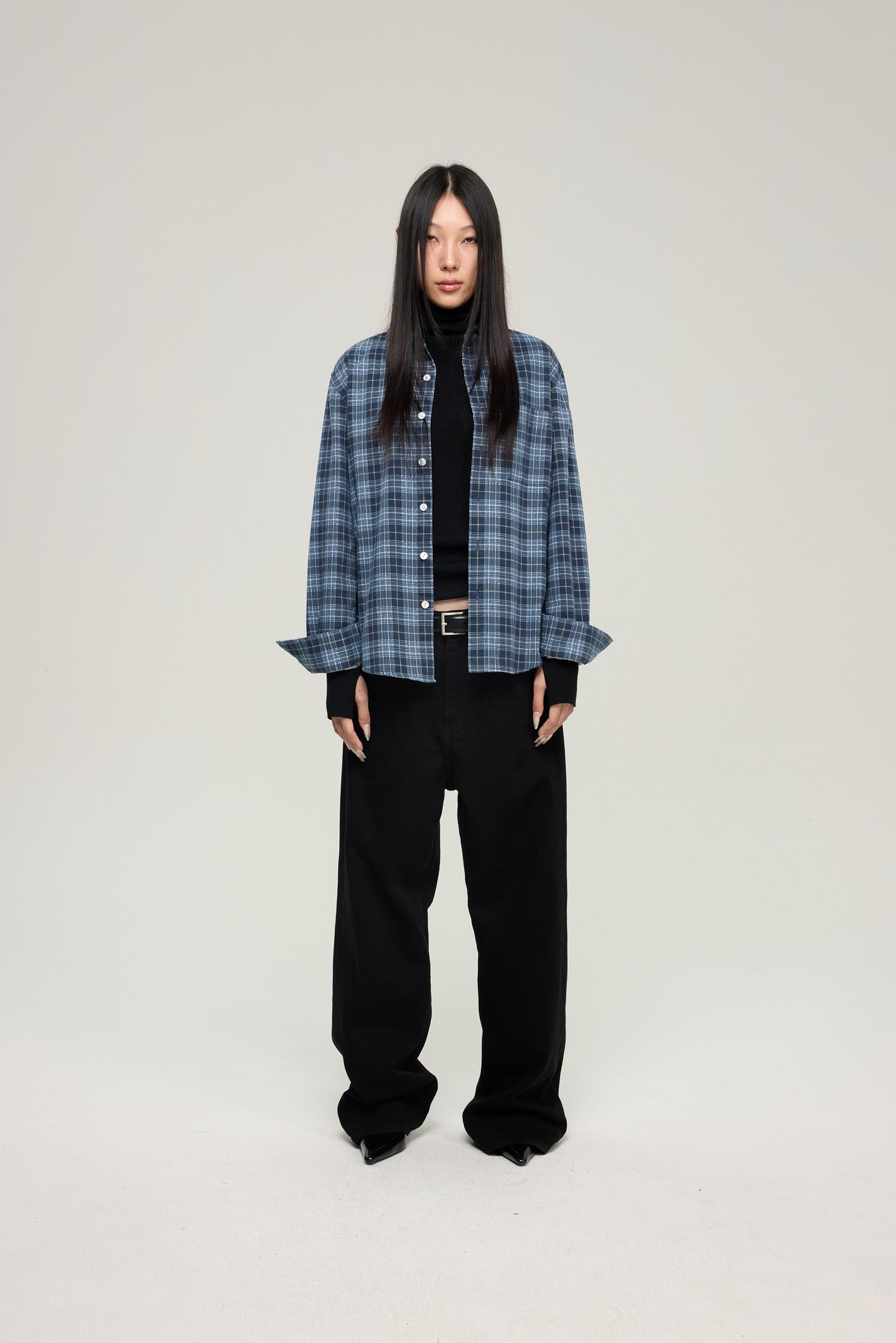Faux flannel shirt