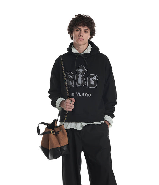 Fun Print Casual Hoodie