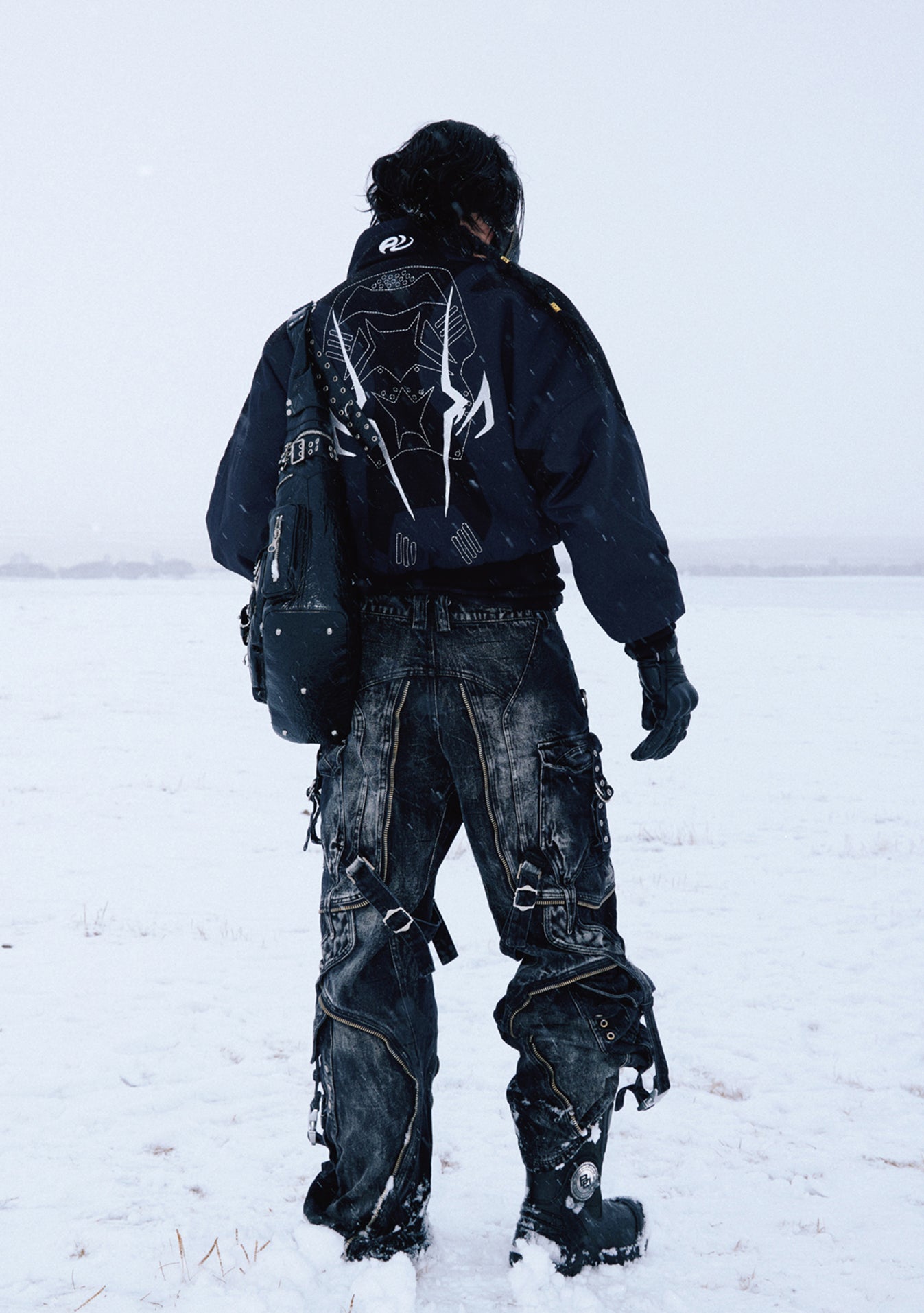 Embroidered Short Down Jacket