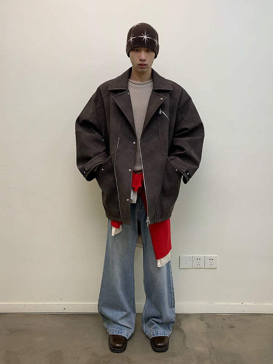 Oversized mid-length jacket