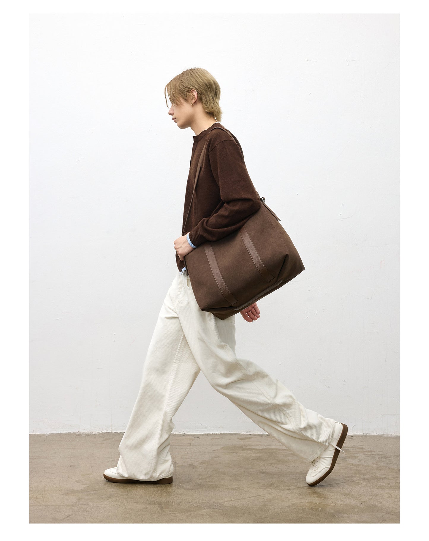 Cocoon Silhouette Corduroy Pants