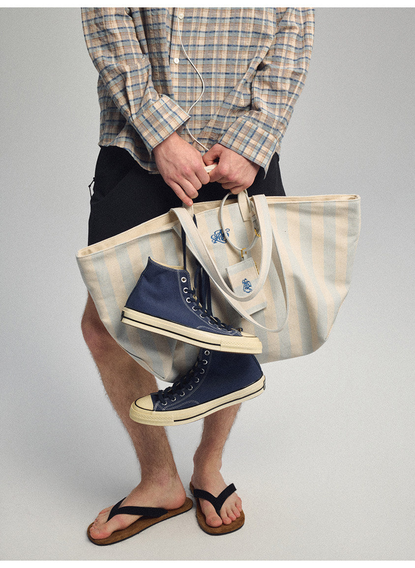 Double-Handle Beach Tote Bag