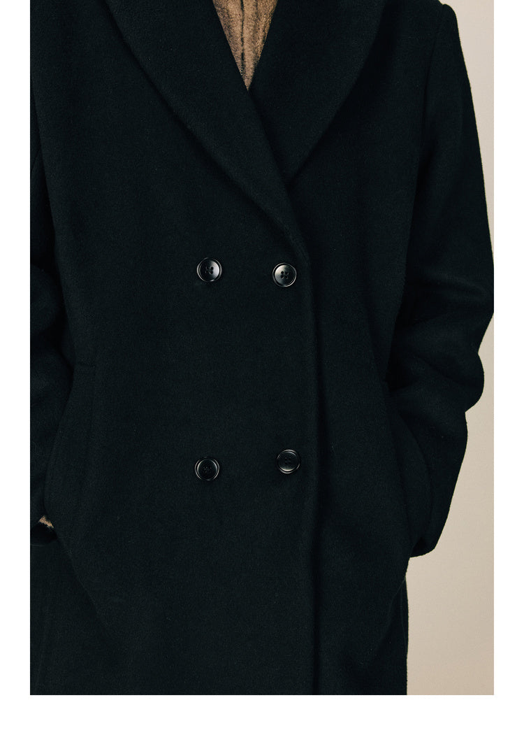 Wool mid-coat