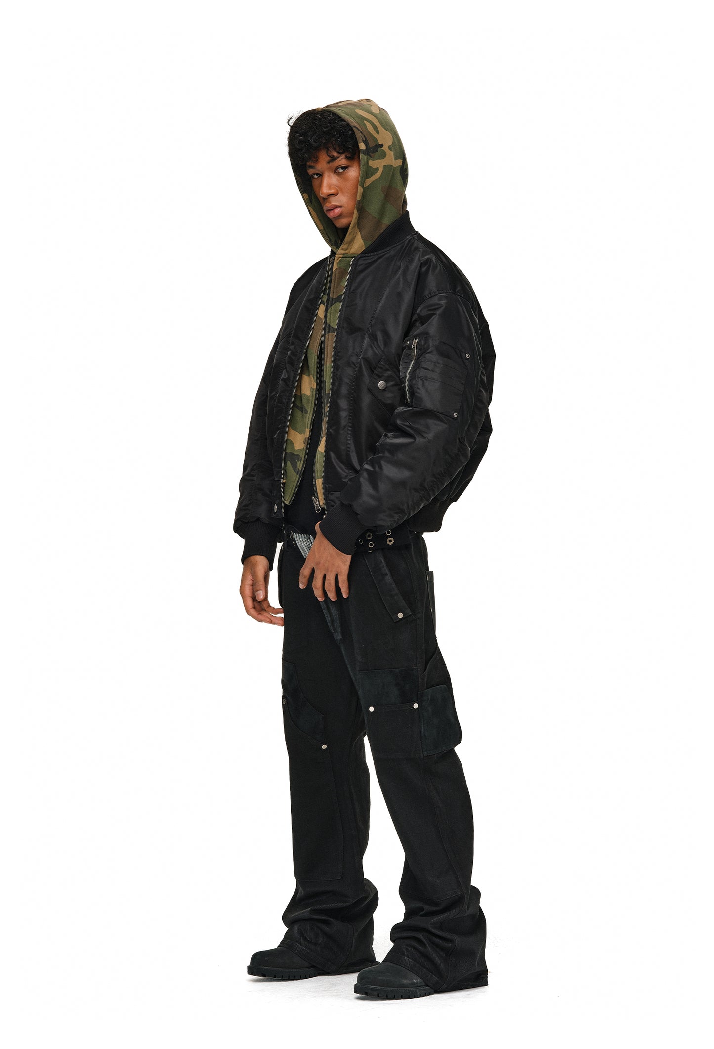 Fake Two-Piece Flight Jacket