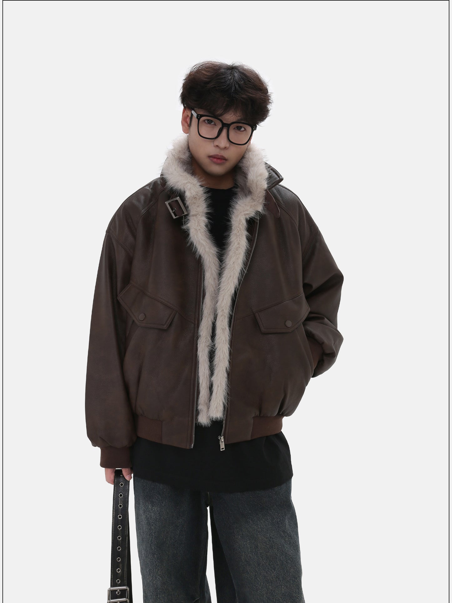 Retro Shearling Short Jacket