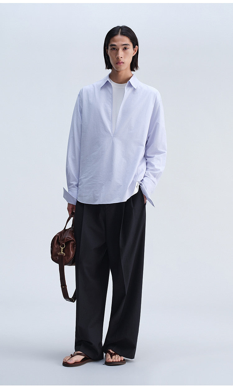 V-Neck Double-Layer Shirt