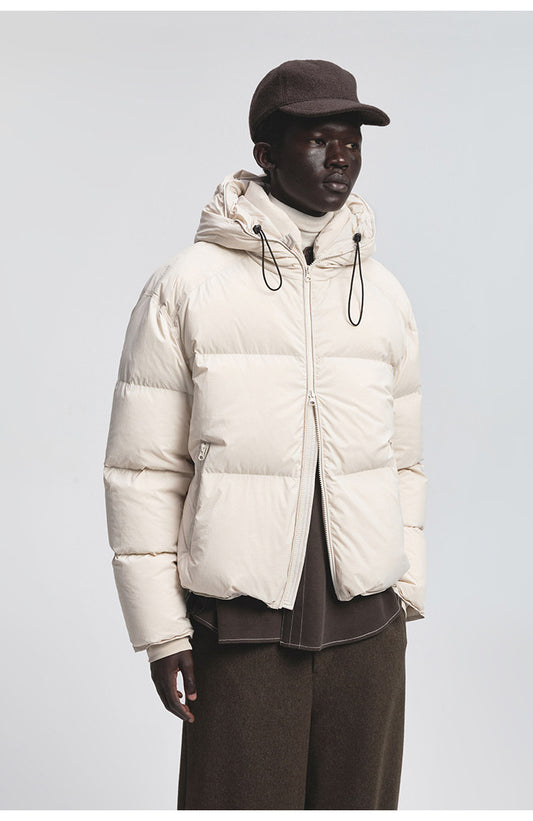 Waterproof Nylon Hooded Down Jacket